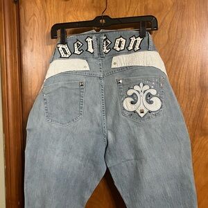 Dereon Light Blue Jeans with White Embellishment